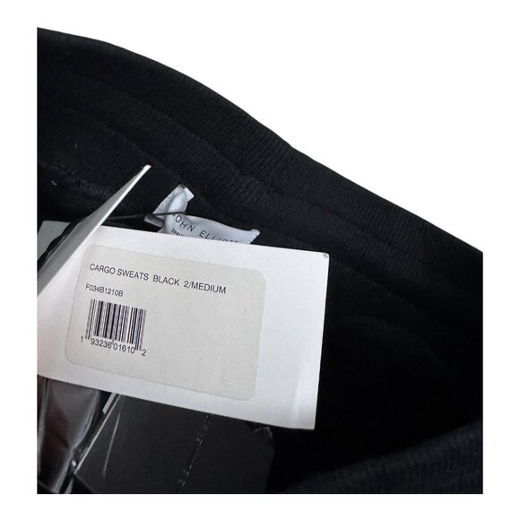 JOHN ELLIOTT SS19 Black Cargo Sweats Luxury Designer Jogger Pants Womens 2 - NWT - Picture 5 of 9